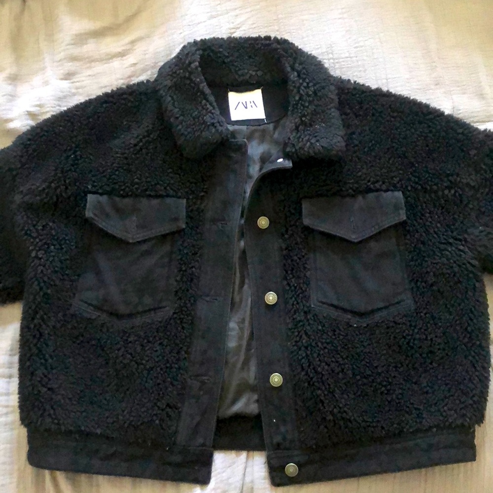 Sherpa jacket, size M
